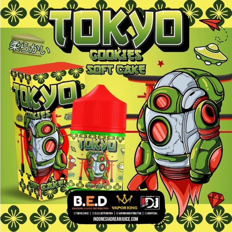 TOKYO COOKIES V2 SOFT CAKE FREEBASE LIQUID 60ML 100% AUTHENTIC