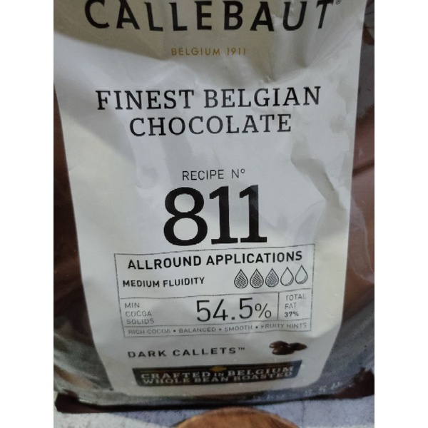 CALLEBAUT 811 DARK CHOCOLATE 54.5 % - 250 Gr