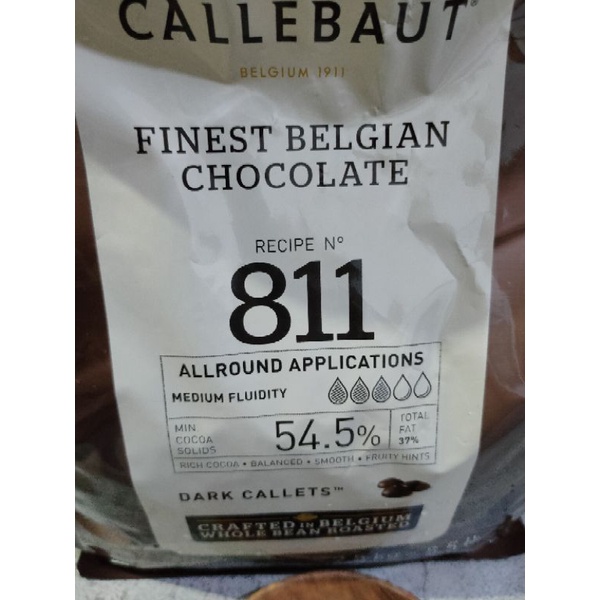 CALLEBAUT 811 DARK CHOCOLATE 54.5 % - 500 Gr