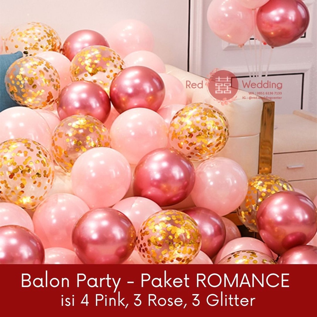 [MIXED] Balon Pesta Party bahan latex dekorasi acara Birthday / Wedding / Proposal / Anniversary / Baby Shower / Bridal Shower