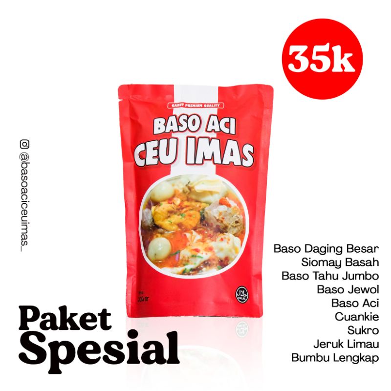 

BASO ACI CEU IMAS (ASLI) PAKET SPESIAL