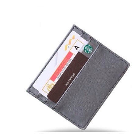 ( BAJ ) CARD HOLDER 6 SLOT + 1 SLOT FOR MONEY SAFIANO SOUVENIR MURAH BATAM BE TF057