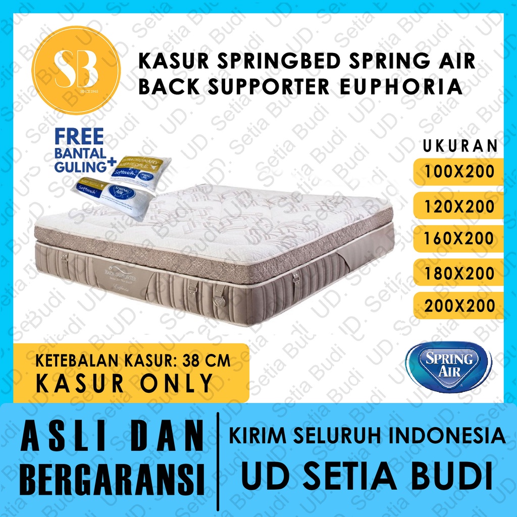Kasur Spring Air Back Supporter Euphoria 100 120 160 180 200