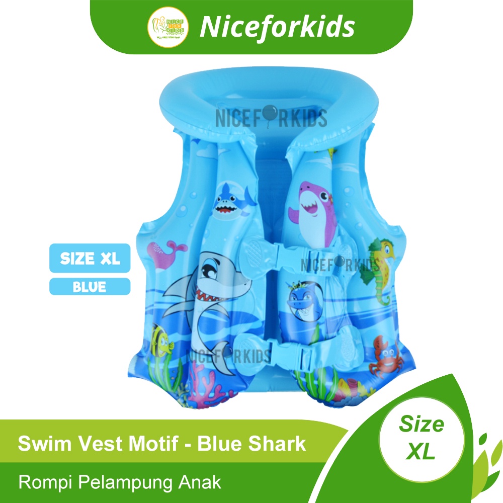 Swim Vest  Anak Motif / Rompi Pelampung Renang Anak Motif