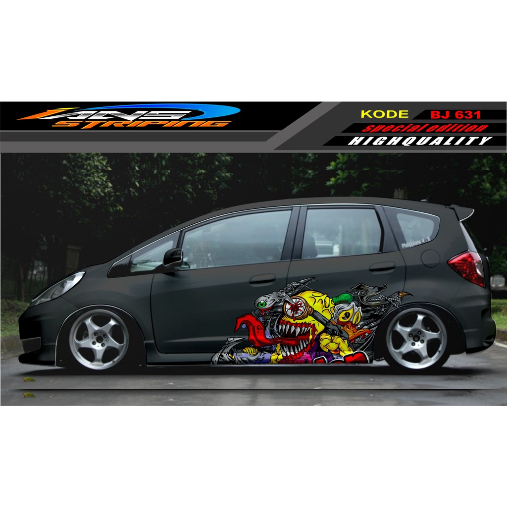 DECAL STICKER MOBIL JAZZ BRIO AVANZA SIGRA YARIS / STIKER VARIASI MOBIL / MODIF STICKER MOBIL 631