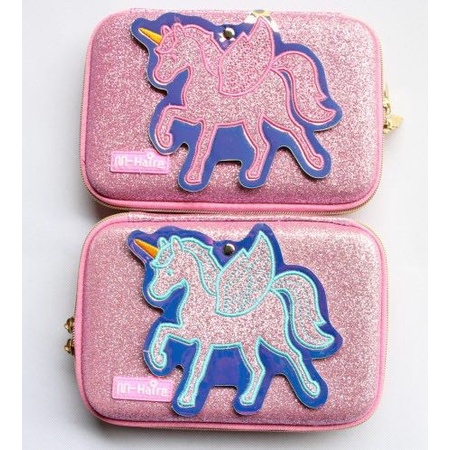 

Kotak pensil unicorn dengan mirror/tempat pen mirror smiggle promo