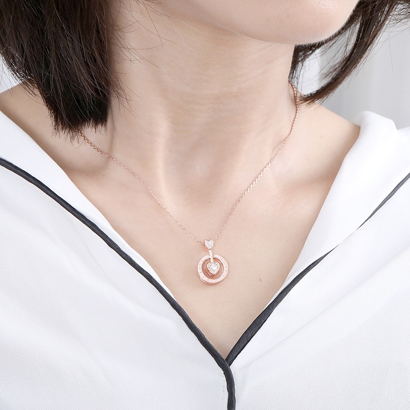 Kalung Perak / Necklace 925 Sterling Silver Wanita Cewek Korea Unik Asli S925 Cocok Hadiah KS035