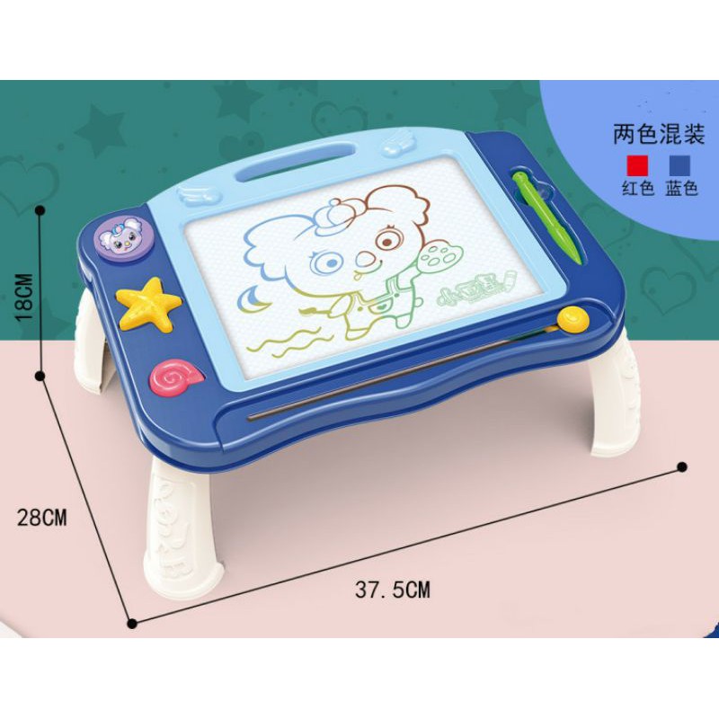 Tma / Mainan Basic Learning Table 3 in 1 Kotak Warna / Painting board / Meja Papan tulis magnetic Anak-Anak