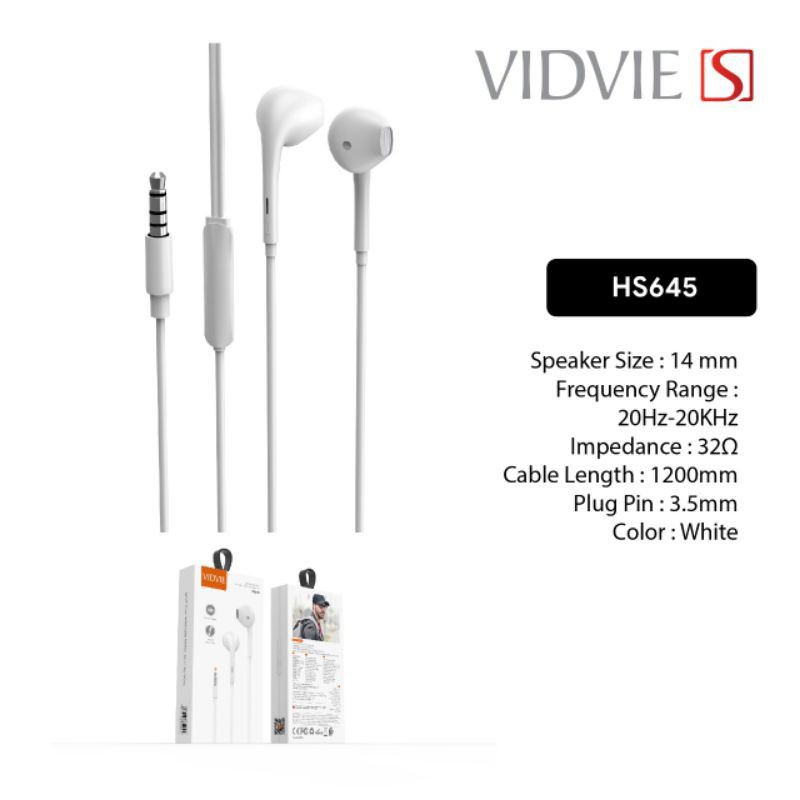 HANDSFREE VIDVIE S-HS645 MIC