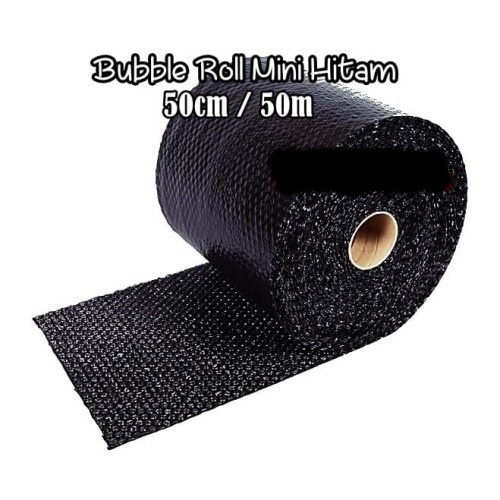 Plastik Bubble Wrap Packing Hitam 50cmx50m Kualitas Tidak Mudah Pecah
