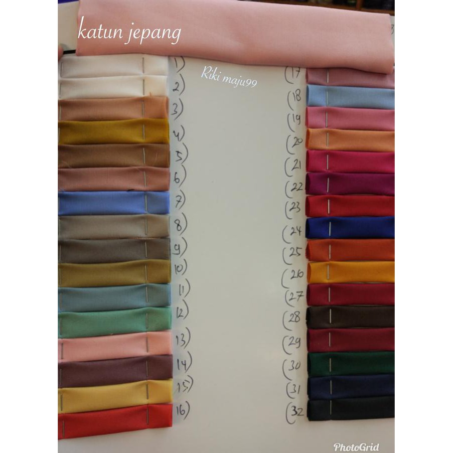 promo!! bahan - kain katun jepang / bahan katun jepang polos , katun jepang terbaru