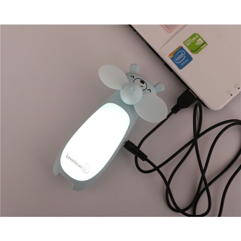 KIPAS MINI FAN LED VIBOX KIPAS LAMPU LED RABBIT/KIPAS ANGIN MINI LED RABBIT