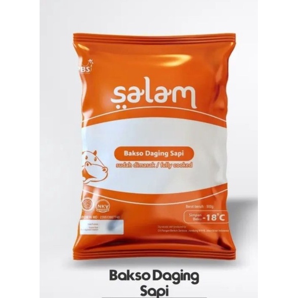 

SALAM BAKSO SAPI 500GR ISI 50BIJI / Bakso Sapi / Frozen Food