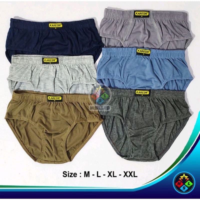 6pcs | Celana Dalam Pria Comodo  Lazati| CD Pria Dewasa Remaja Lusinan