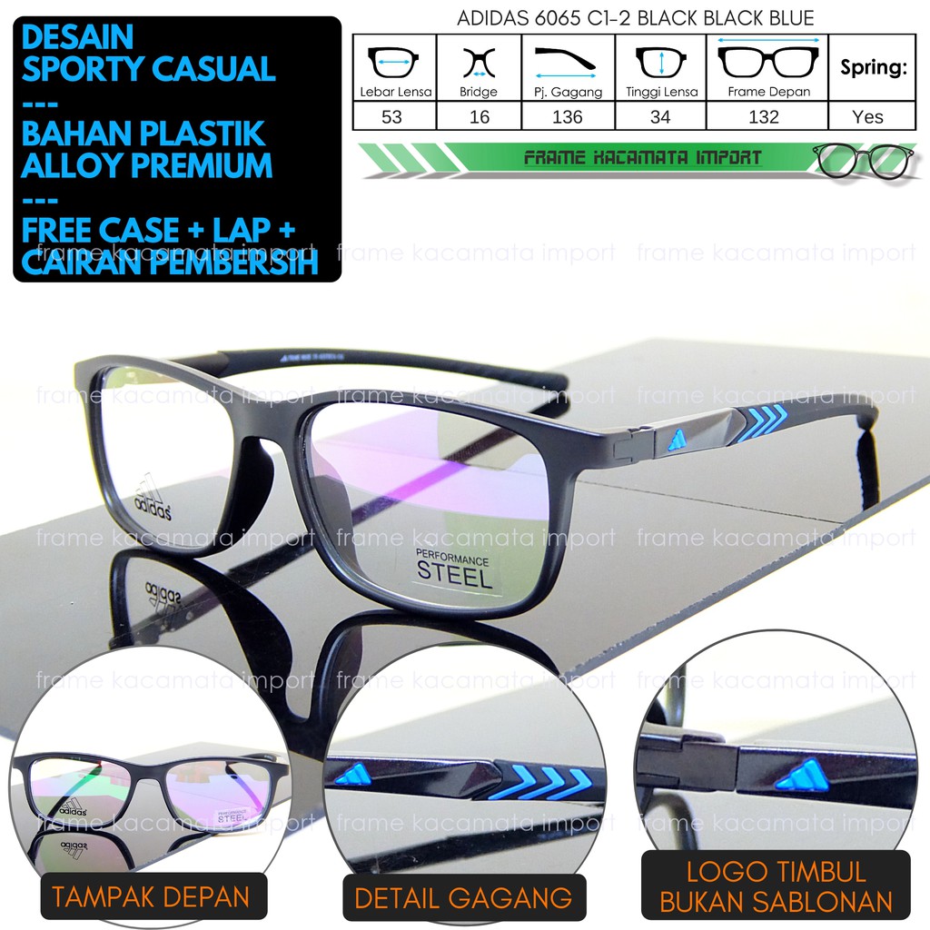 Frame Kacamata Resep Minus Silinder Sporty Kasual