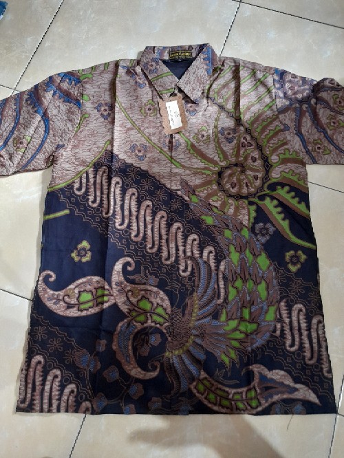 Hanurogo Pendek Kemeja Batik Pria Full Furing Bahan Katun Halus Primisima