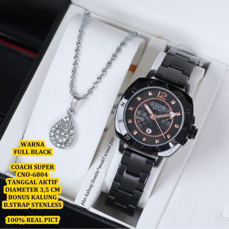 Kesukaan Wanita Best Seller Jam Tangan Wanita Coach Free Kalung Istimewa COD