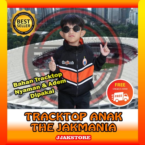Jaket Tracktop Anak Persija Jakarta Fleece Hoodie Casual Jakartans Merchandise Atribut Jakmania Bola
