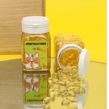 Fish Liver Oil Minyak Ikan Kucing Anjing  Suplemen Makanan Hewan 1 pcs Isi 500 capsul