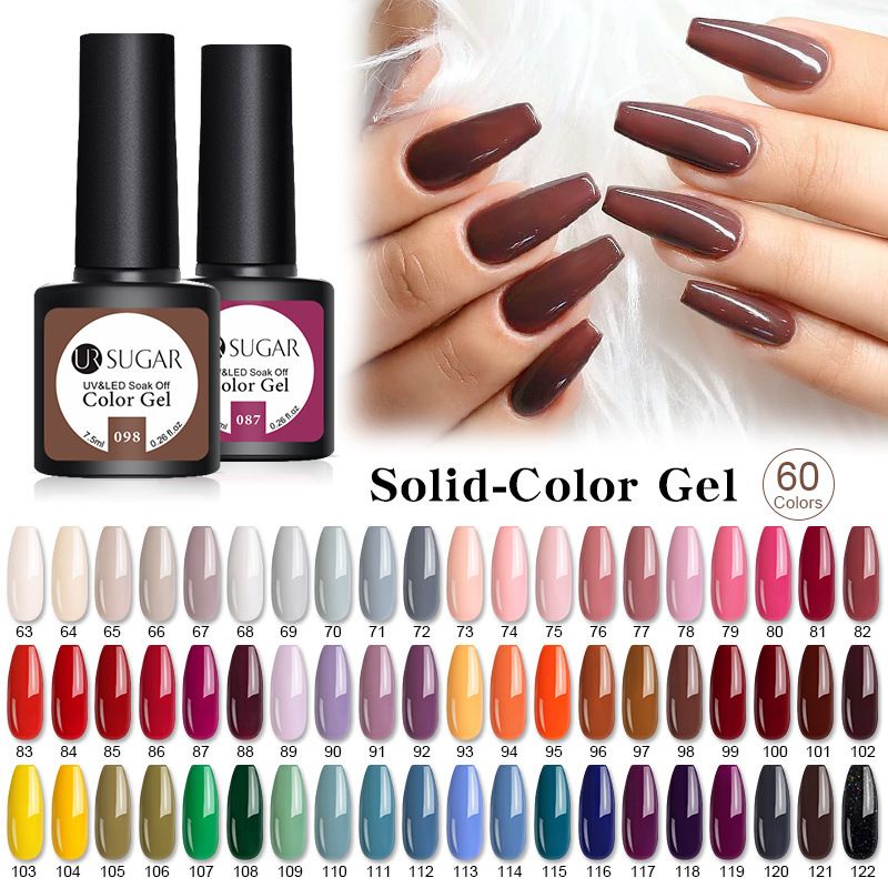 (83-102) UR SUGAR 7.5ml halal Soak off gel polish ursugar / kutek gel kuku