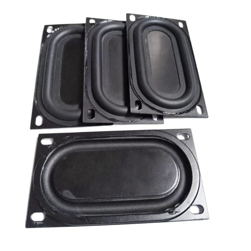 Cre 2pcs Plat Vibrasi Bass Speaker Pasif Radiator Auxiliary Bahan Karet Ukuran 50x90mm