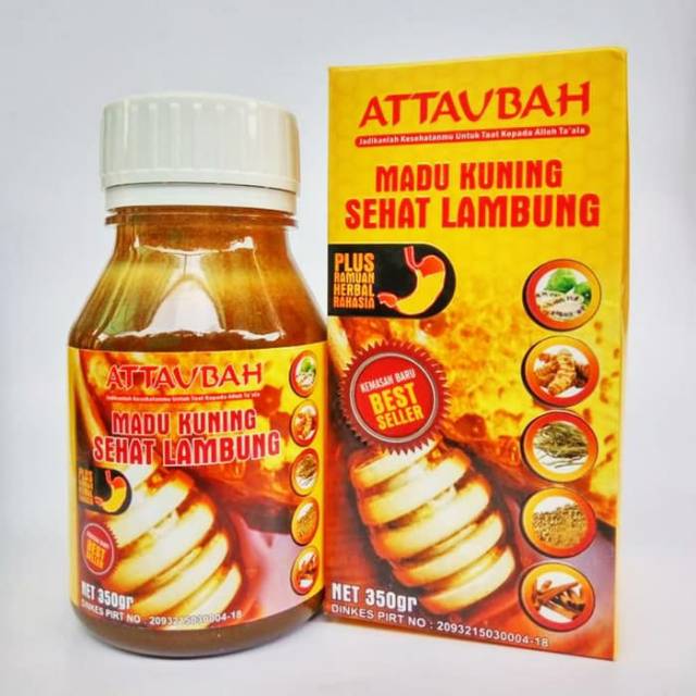 

MADU KUNING SEHAT LAMBUNG 350 gr || MADU HERBAL ATTAUBAH