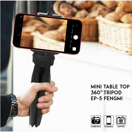 Tripod Meja Mini Plus Holder U Tripod Hp Tripod Kamera Portable Mini Table Top Tripod EP5