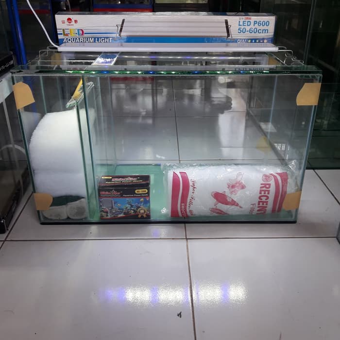 Aquarium 60x30x35 filter samping 1 set