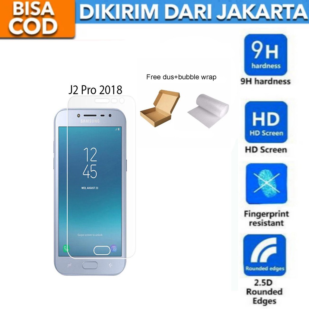 Samsung Galaxy J2 PRO 2018 Tempered Glass Screen Protector Anti Gores