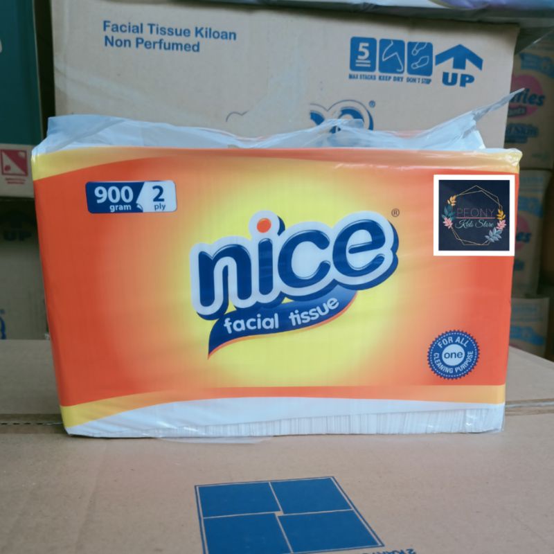 Nice Facial tissue 900gr / tisu wajah multiguna nice Oren 900gr 2ply / tisu kiloan-3