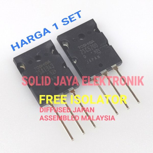 TR TOSHIBA 2SA1943 2SC5200 ASLI 2SA 2SC 1943 5200 TR FINAL TOSHIBA TRANSISTOR A1943 C5200 TR FINAL