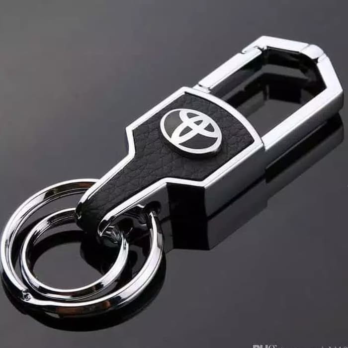 Gantungan Kunci Mobil Motor Keychain Ikat Pinggang Stainless Steel Kulit