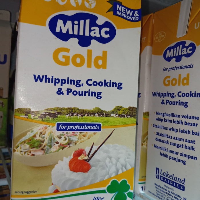 

fe20011vv Milac Gold Cooking Cream 1Ltr Cocok Untuk Masakan/Makanan Bersaus Xa201As