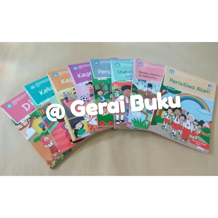 

❤BISA COD❤ Paket Lengkap Tematik Kelas 1 SD Semester 1&2 Revisi 2017 Tema 1 s.d 8