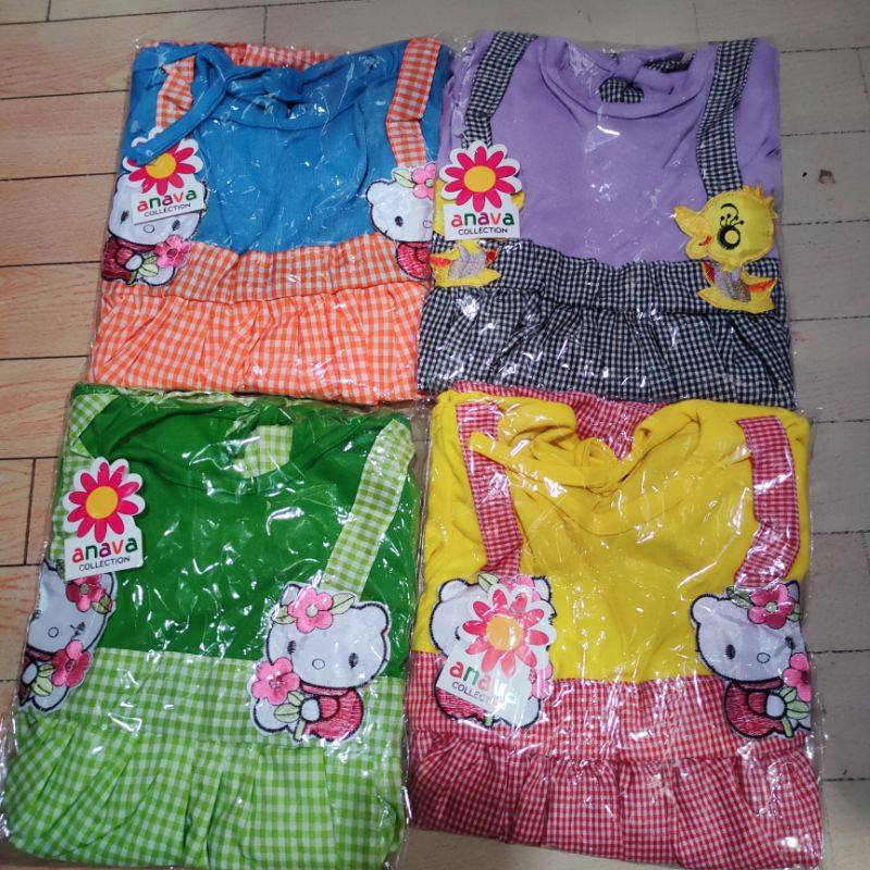 Dress Anak cewek 1 2 tahun hellokitty kembar gaun anak cewek baju anak perempuan ( dress TWIN HK  )