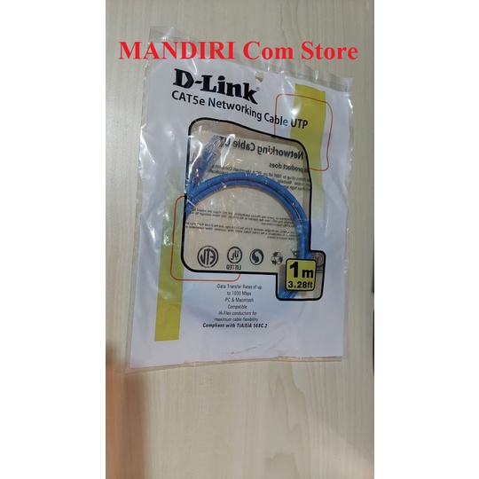 D-LINK Kabel Lan Cat5e Networking Kabel UTP 1 Meter