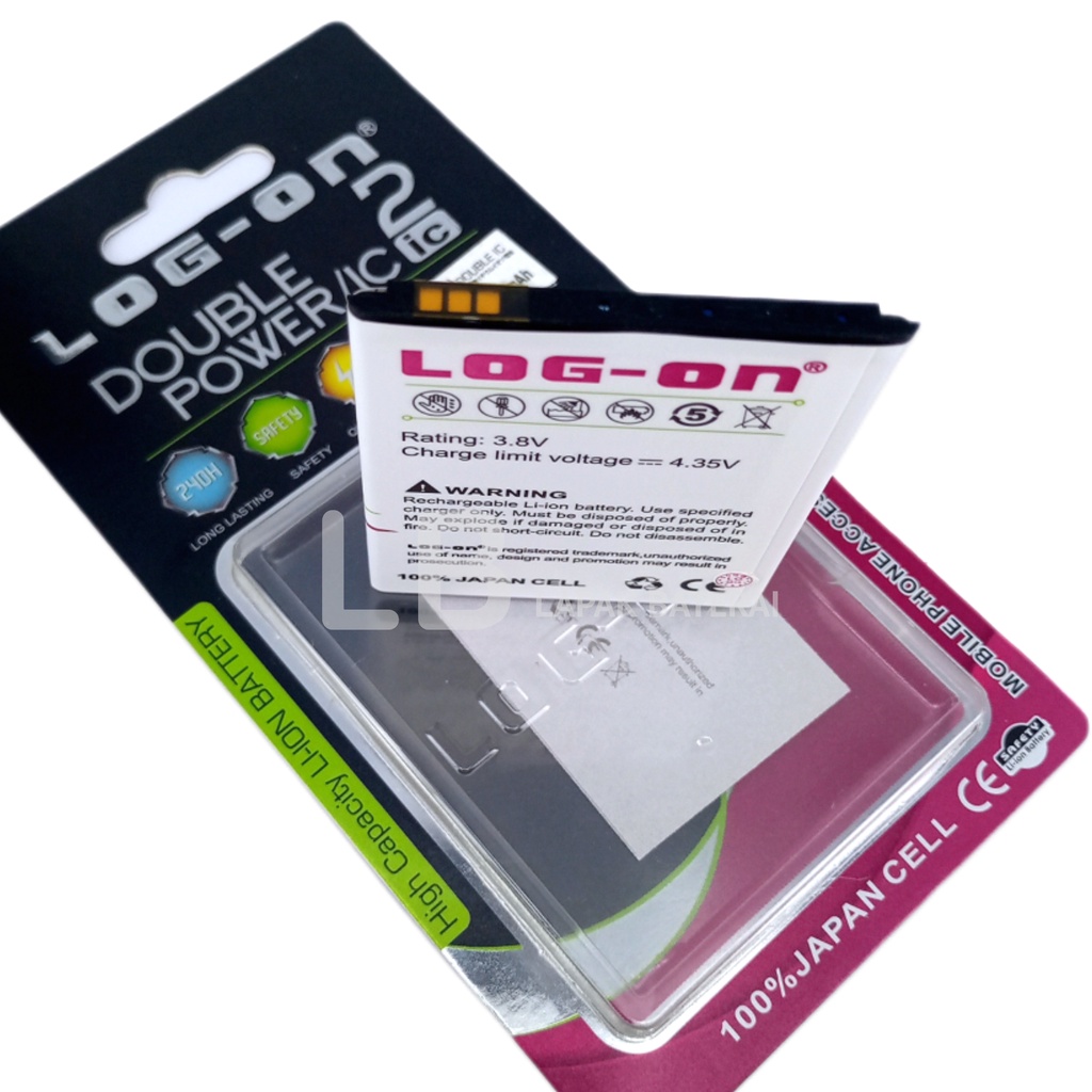 LOG - ON Baterai Himax 9M 4G lte  / M24i Double IC Protection Battery Batre