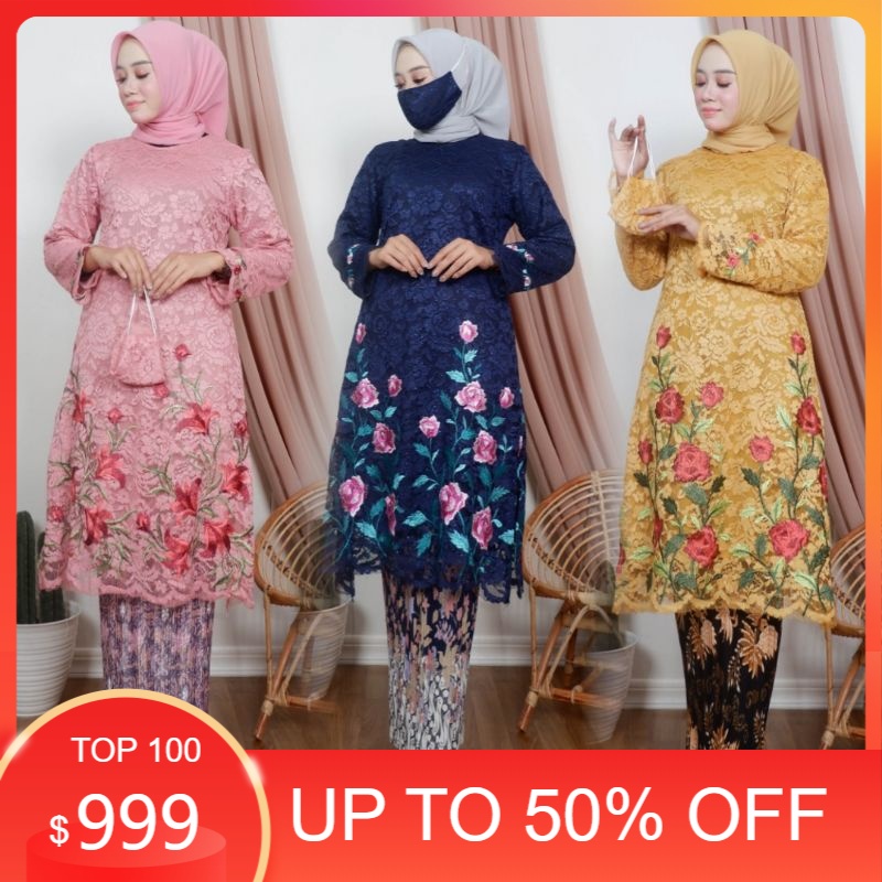 Promo % SeteLaN tuNIk BORDIR MaNOHaRa 2 BaJu kuRuNG keBaYa BROkat keBaYa MODeRN BaJu PeSta OutFIt kO