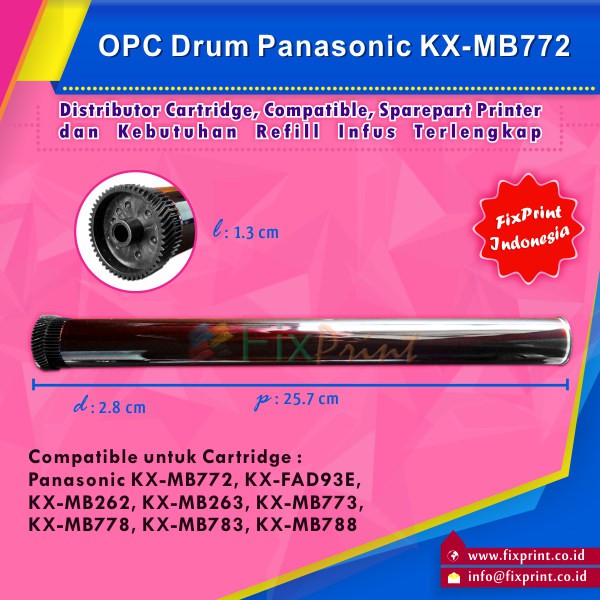 OPC Drum Toner Cartridge Panasonic kx-mb772 KX-FAD93E KX-MB262 8 Murah