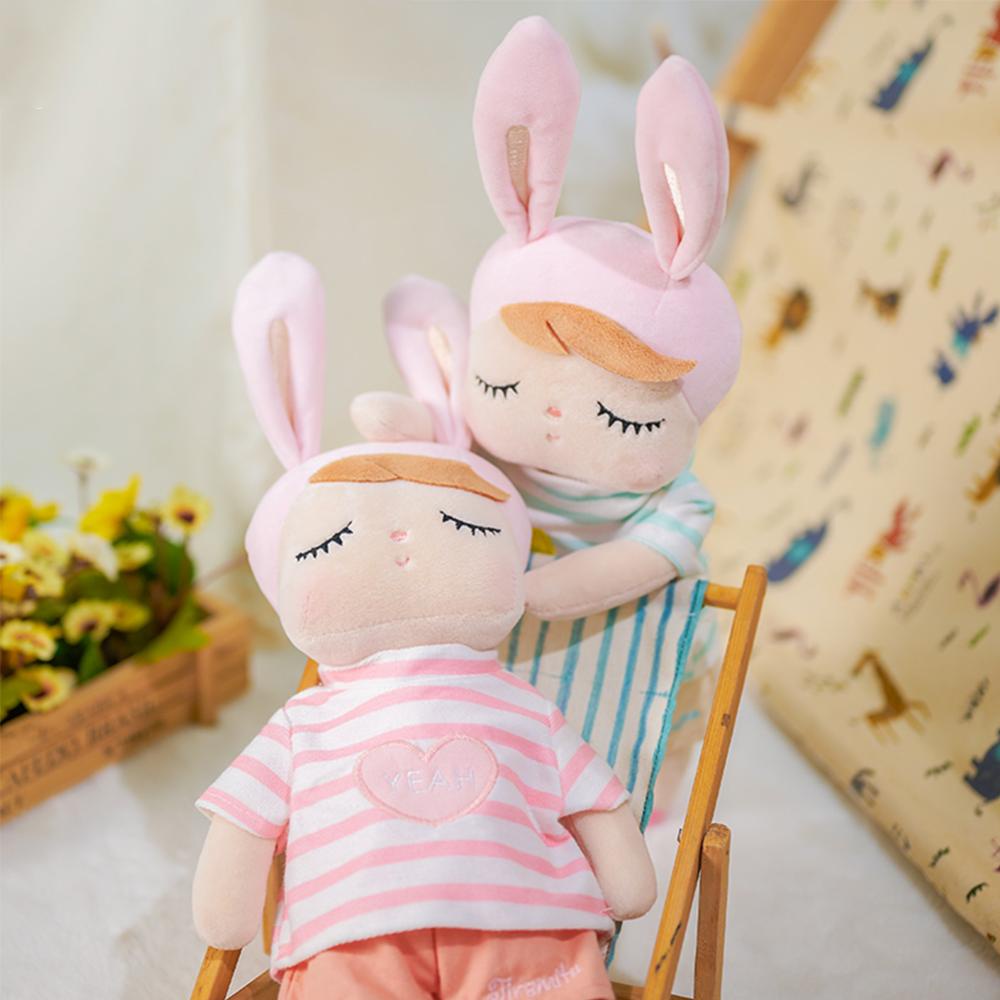 Timekey Metoo Mainan Boneka Stuffed Plush Kelinci Lucu Untuk Hadiah Natal / Ulang Tahun Anak Perempuan H3X9