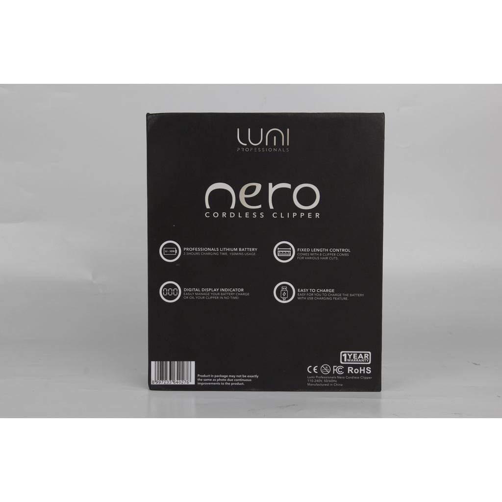 Lumi Professionals Nero Cordless Hair Clipper - Alat Cukur Rambut