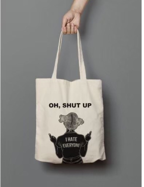 2021 TOTE TERBARU RESLETING TOTEBAG KPOP / TOTE BAG KPOP / KOREA / GOT7 / SEVENTEEN/ IKON/ ANIMAL / ICE CREAM TOTE UKURAN BESAR RESLETING KANVAS WARNA HITAM MARUN NAVY KREM