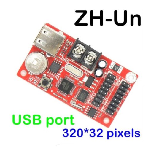 USB Port led panel board display Controller Zh-un 320*32pixels