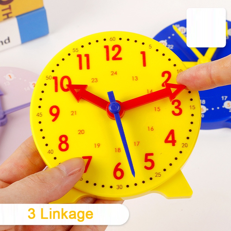 Mainan Edukasi Anak Model Jam Dinding 3 Jarum 12H / 24H
