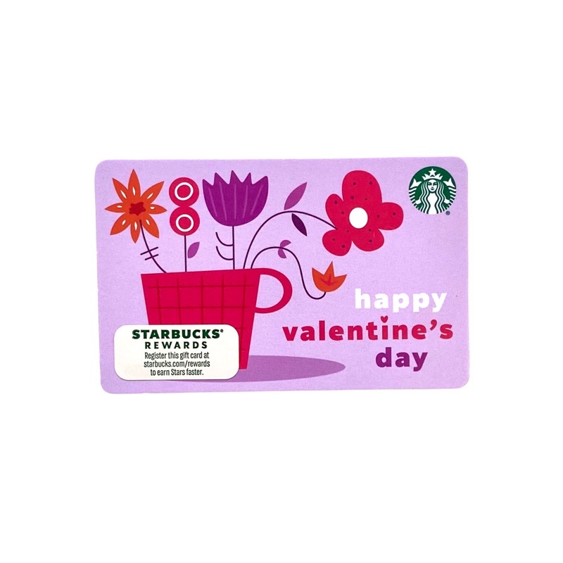 Happy Valentine's Day Starbucks Card 2022 Kartu Paper US