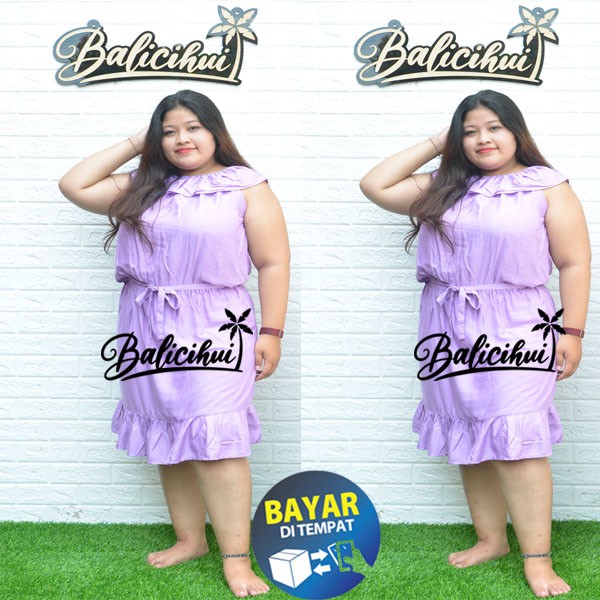 Balicihui Dress Mia Dress Jumbo Big Size Plus Size Dress Jumbo Wanita