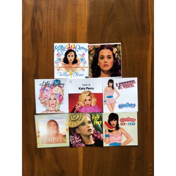 sticker pack katy perry isi 8 pcs skin laptop hp helm kulkas koper gitar ukulele dll