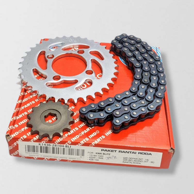 Gear set Gir paket Indoparts Kawasaki Blitz