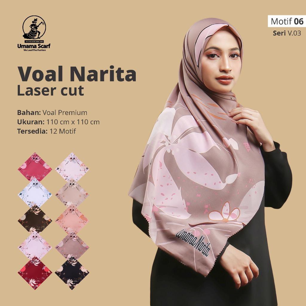 Umama - Voal Narita Laser Cut Motif 6