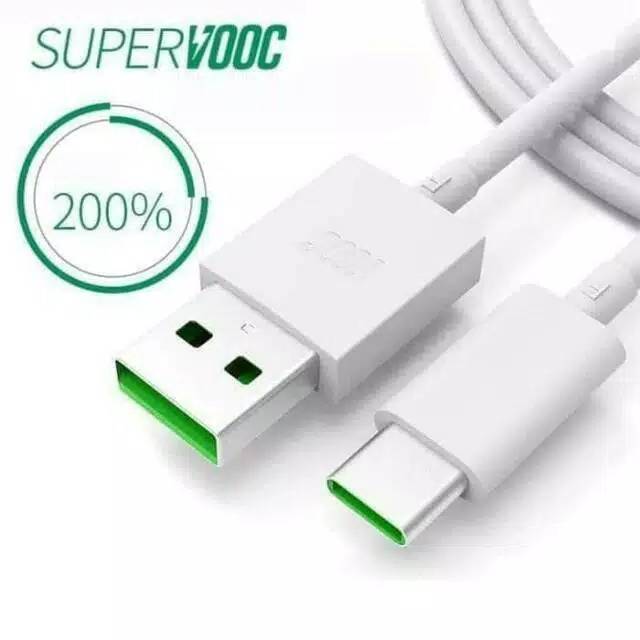 New Kabel Data Charger OPPO A5 2020- A9 2020-REALME 5PRO VOOC 3.0 USB TYPE-C Original 100%